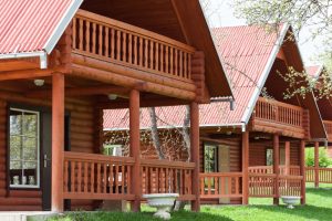 Wooden ecological houses